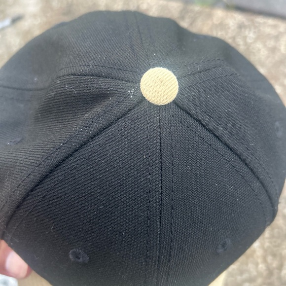 New Orleans Saints Hat Cap Black Strap Back Gold Logo and Brim New Era 9Forty - Picture 6 of 14